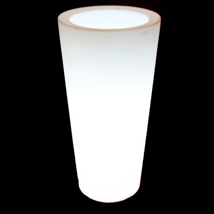 Ghiveci decorativ conic inalt High Cone Ø14x28 cm cu iluminare LED, culoare personalizabila, 40514A - Vondom [3]