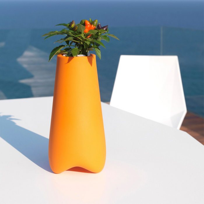 Ghiveci decorativ de masa cu iluminare LED Pal Ø14x28 cm, 51015A - Vondom [3]