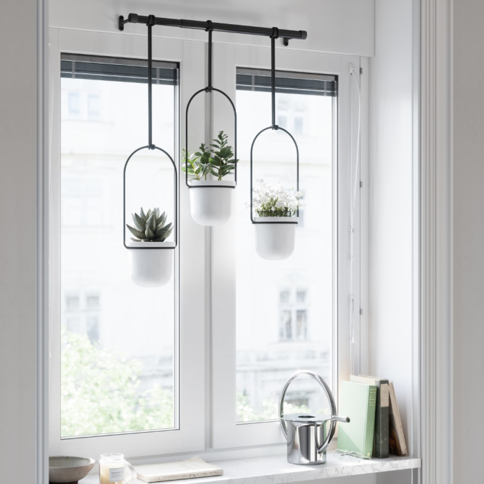 Ghiveci Decorativ Triflora, Melamină și Oțel - Umbra [3]