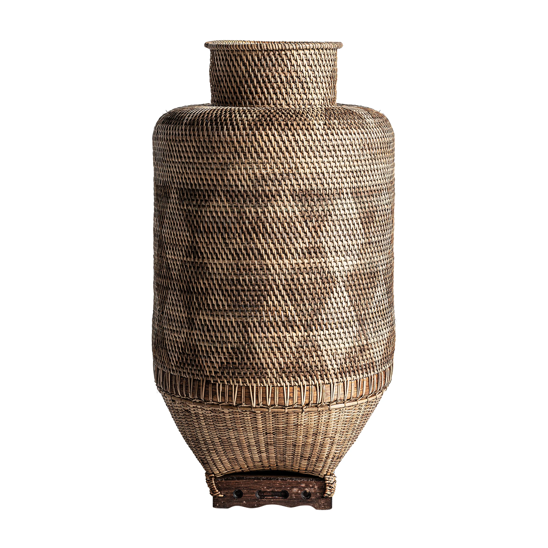Ghiveci Decorativ din Ratan, Maro, 40x40x79 cm, Stil Boho - VicalHome 34233 [2]