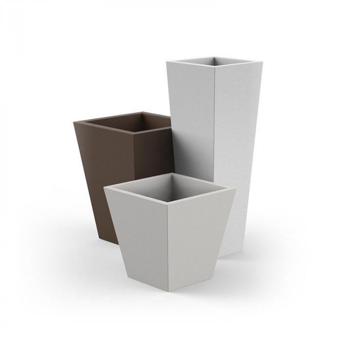 Ghiveci flori patrat LED Cone 60x60x60 cm, design minimalist, 41160A - Vondom [3]