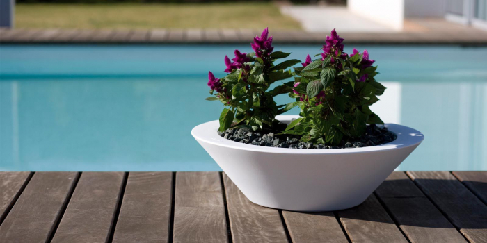 Ghiveci flori rotund plat Centro Ø50x15 cm design modern decorativ, culoare personalizabila, 40850 - Vondom [4]