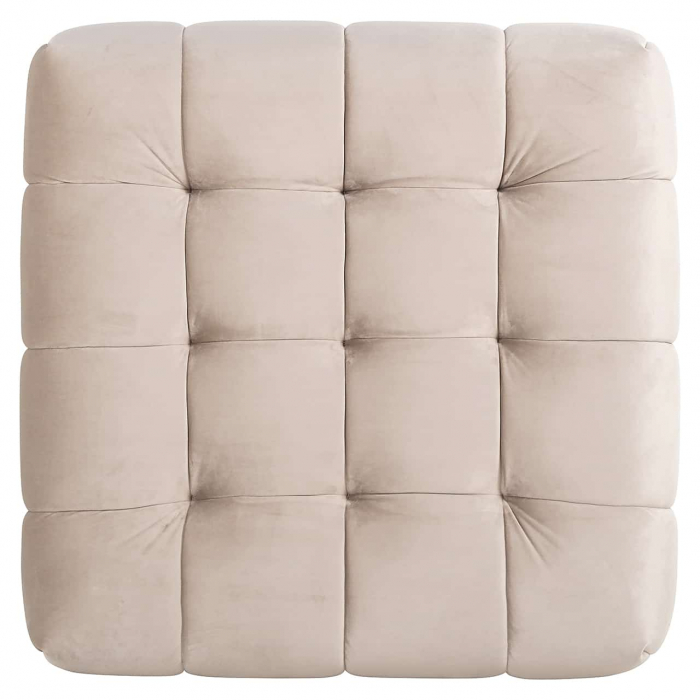 Hocker Huxley catifea kaki (Quartz Khaki 903), S5124 KHAKI VELVET - Richmond Interiors [4]