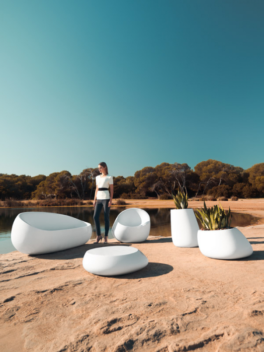 Jardiniera decorativa gradina/terasa Stone 105x84x120 cm cu iluminare LED RGBW, 55011L - Vondom [5]