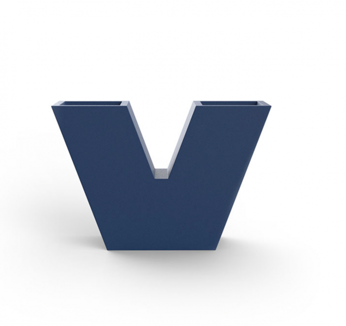 Jardiniera decorativa LED in forma de „V” Uve 120x40x80 cm, design modern premium, 43340A - Vondom [2]
