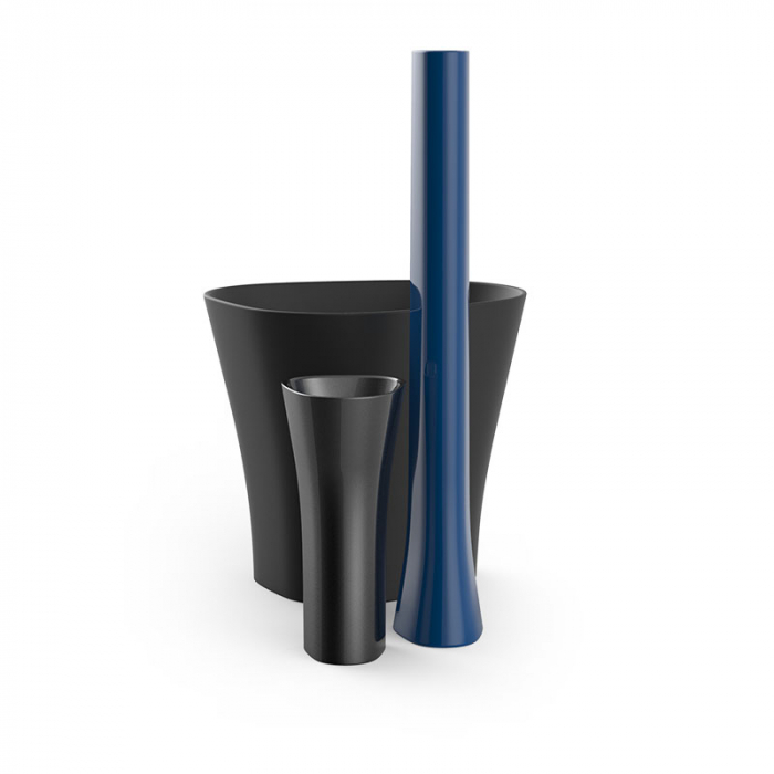 Jardiniera inalta decorativa gradina cu iluminare LED Bones 132x114x120 cm, design modern minimalist, 57004A - Vondom [3]