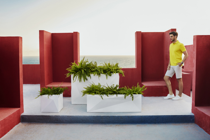 Jardiniera premium LED Faz 120x40x80 cm, design modern forme geometrice, 54177A - Vondom [4]