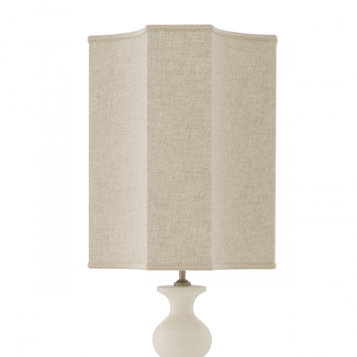   Lampă de masă Mabel ceramică albă crăpată inclusiv abajur 116510 EICHHOLTZ [3]