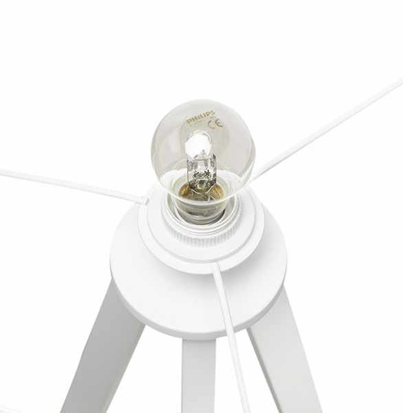 Lampa alba de podea TRIVET cu design modern 3 picioare albe / material / otel, FL00390WHWH - Kokoon [10]