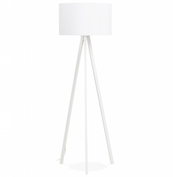 Lampa alba de podea TRIVET cu design modern 3 picioare albe / material / otel, FL00390WHWH - Kokoon [2]