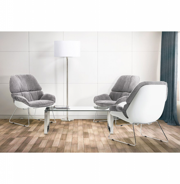 Lampa alba podea WINONA cu design modern si inaltime reglabila material / otel, FL00500WH - Kokoon [13]