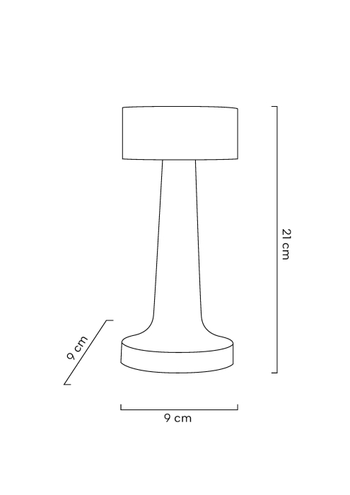 Lampă de Birou Lee 9x9x21 cm, Metal Auriu Periat - King Home [13]