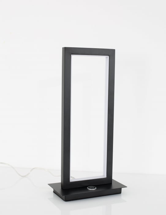 Lampa de birou/masa dimabila neagra Miki 36x13 cm, iluminare LED, stil minimalist forma dreptunghiulara, 9500811 - Novaluce [2]