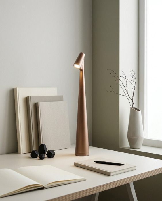 Lampă de Birou Slim 9x8x26 cm, Maro - SHP [5]