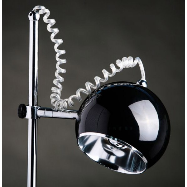 Lampa birou reglabila Eloise glob neagru lucios, suport metalic crom, TL00010BL - Kokoon [4]