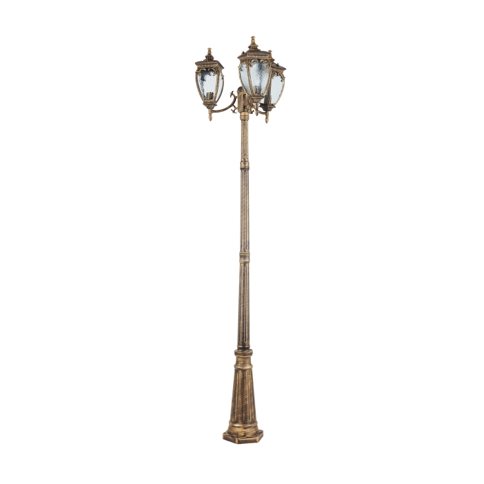 Lampă de grădină Fleur, Aluminiu Negru cu auriu, 60W, MAYTONI O414FL-03GB [4]