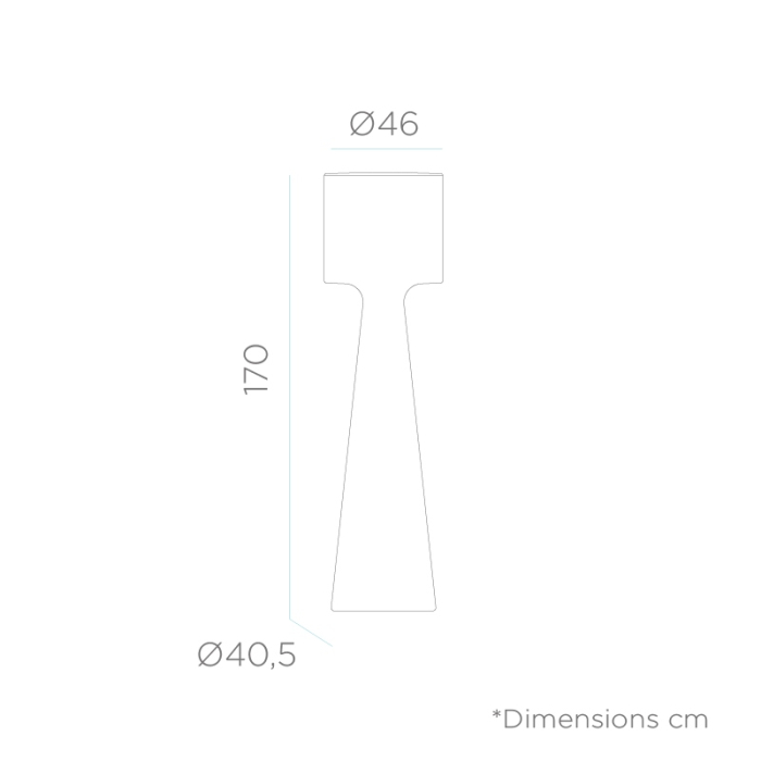 Lampa de Grădină Grace 40x40x170 cm, Protecție IP54 - New Garden [8]