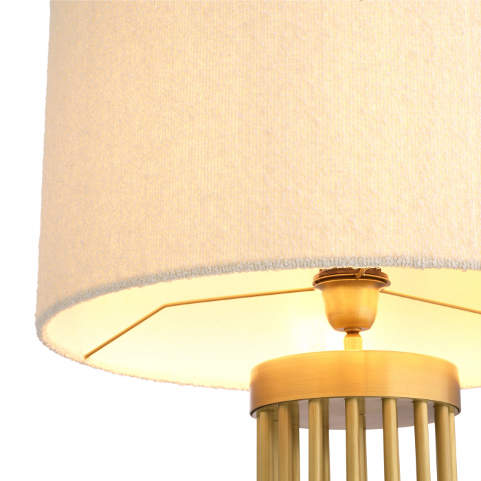 Lampa de lux aurie Condo Ø45x83 cm baza marmura neagra, abajur textil | Eichholtz - 116773 [3]