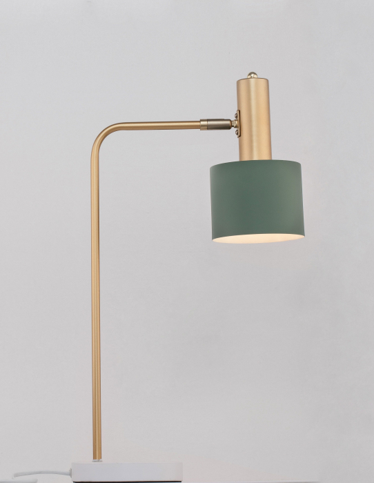 Lampa de masă alba/verde menta Mesha, din metal, 9426652 - Novaluce [2]
