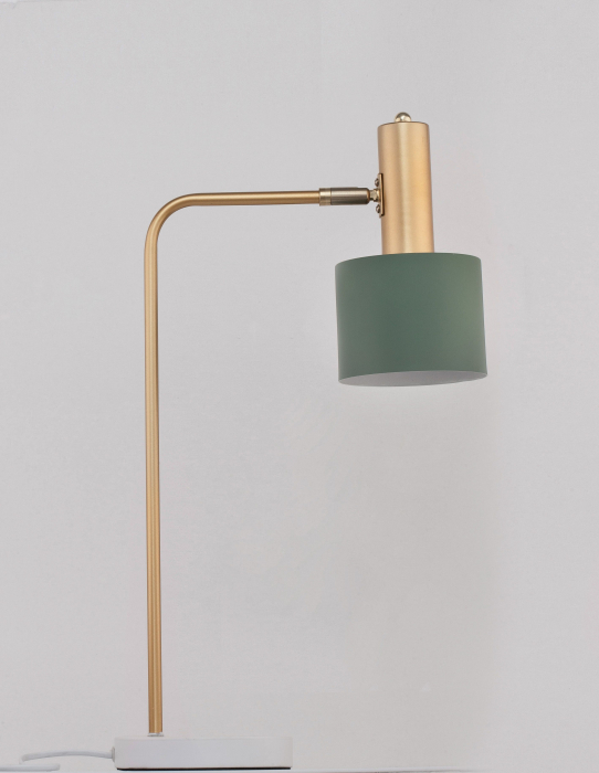 Lampa de masă alba/verde menta Mesha, din metal, 9426652 - Novaluce [5]