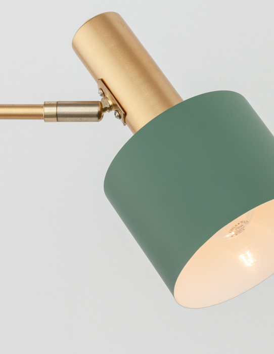 Lampa de masă alba/verde menta Mesha, din metal, 9426652 - Novaluce [4]