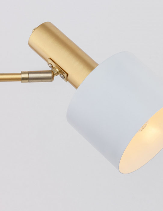 Lampa de masă alba/verde menta Mesha, din metal, 9426652 - Novaluce [12]