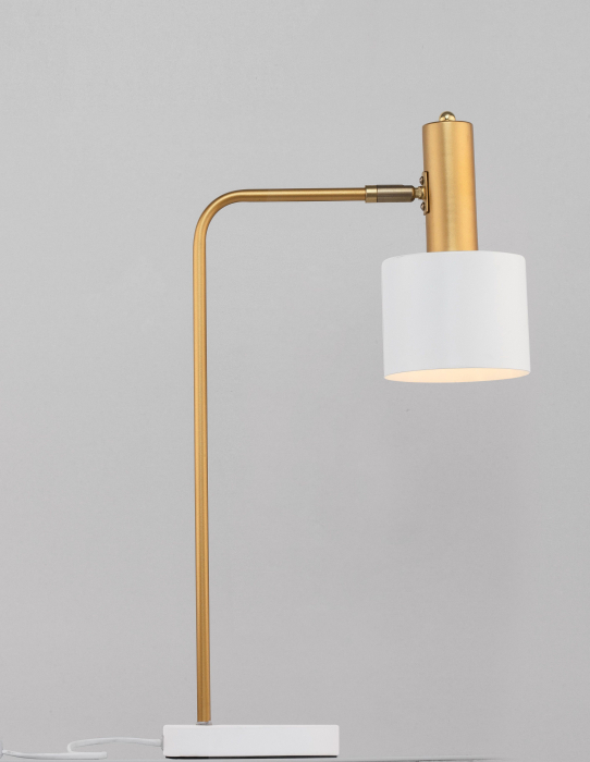 Lampa de masă alba/verde menta Mesha, din metal, 9426652 - Novaluce [14]