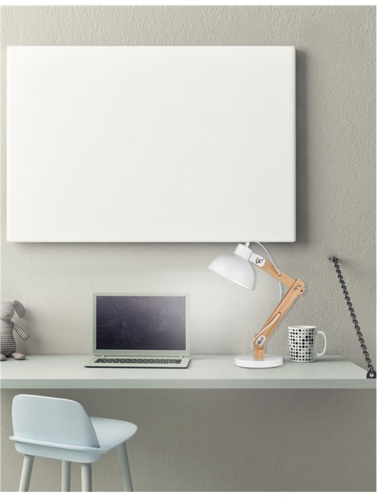 Lampa de masa ajustabila neagra/alba Zeno, din metal si lemn, 59 cm, 671602 - Novaluce [5]