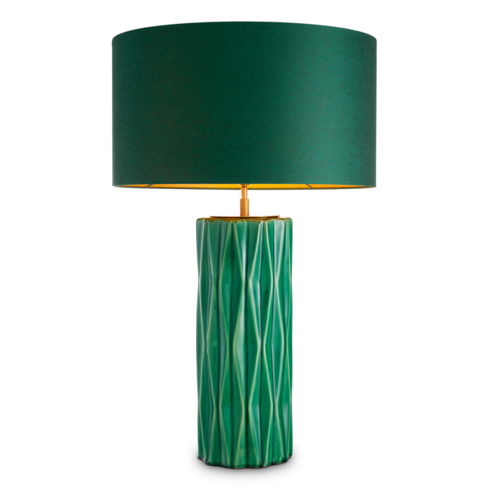   Lampă de masă Amarello ceramică verde cu abajur 119674 EICHHOLTZ [1]