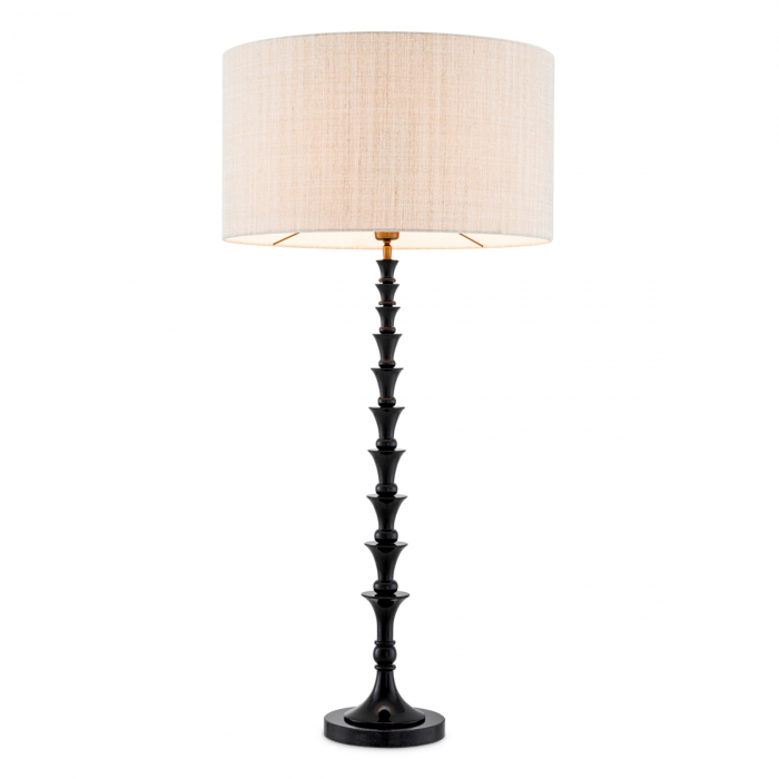   Lampă de masă Arabella cu finisaj negru piano, inclusiv abajur 119451 EICHHOLTZ [1]
