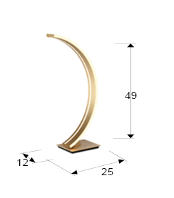 Lampa de masa aurie LED Arco 49 cm, 589316 - Schuller [3]