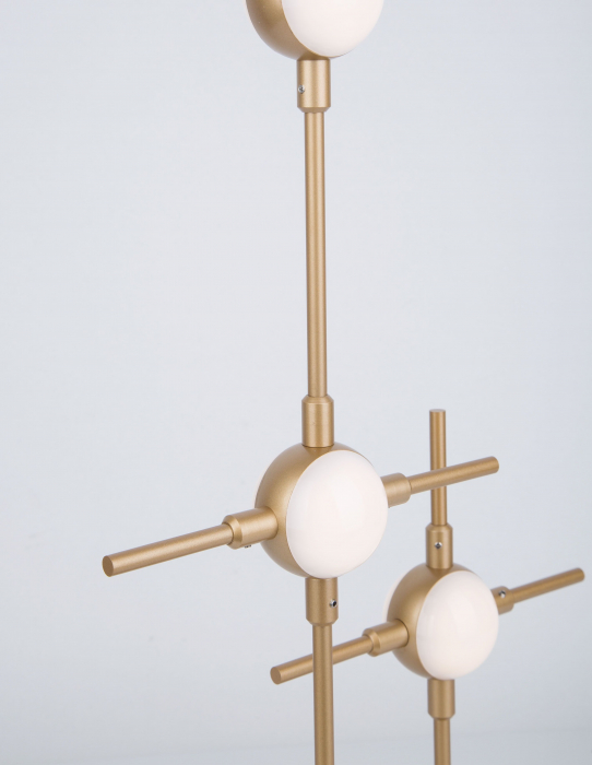 Lampa de masa aurie Molecule 3 becuri, iluminare LED, 9280673 - Novaluce [3]