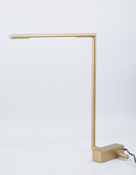 Lampa de masa aurie/neagra Rocco 40 cm stil minimalist, iluminare LED, 9180725 - Novaluce [4]