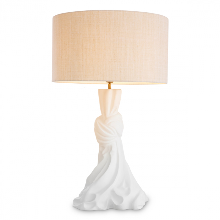   Lampă de masă Banyan cu finisaj alb, inclusiv abajur 119587 EICHHOLTZ [1]