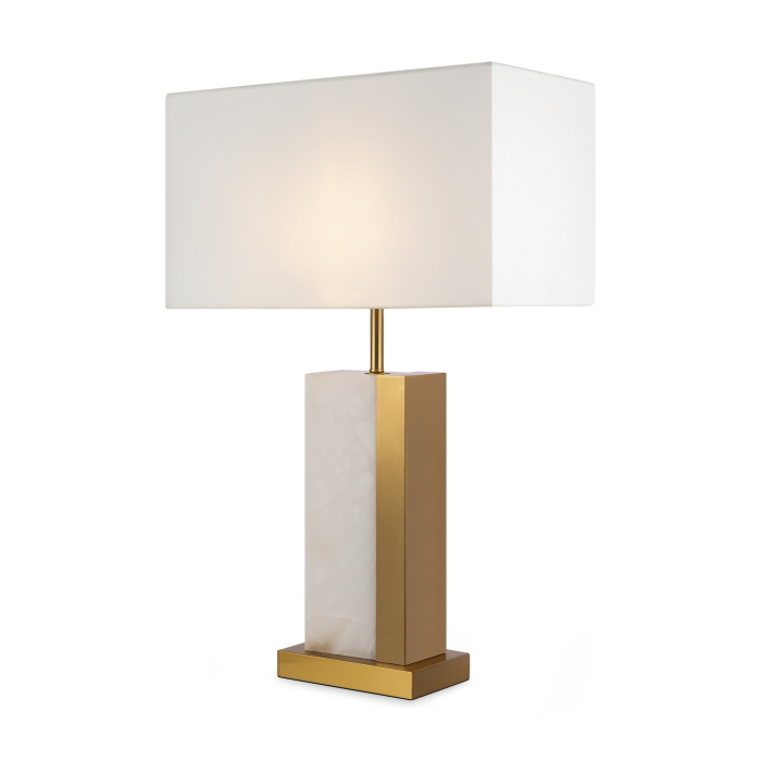 Lampă de masă Bianco, Metal și alabastru Alamă, 60W, MAYTONI Z031TL-01BS [5]