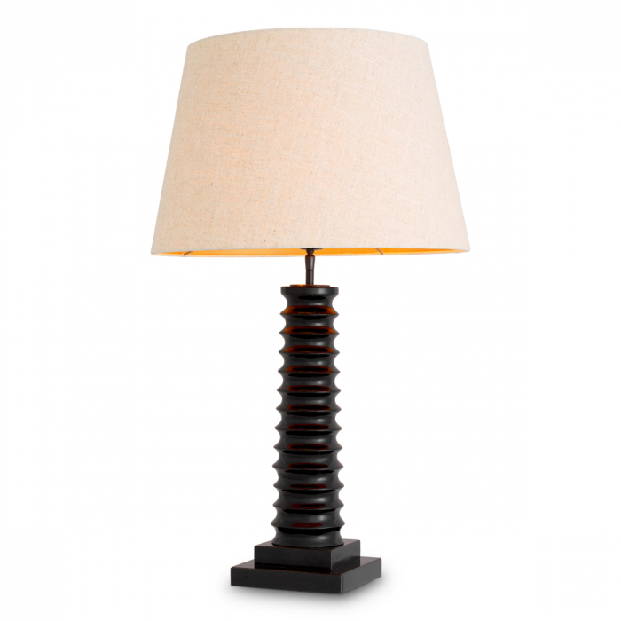   Lampă de masă Callao cu finisaj negru piano, inclusiv abajur 118269 EICHHOLTZ [1]