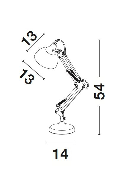 Lampa de masa crom ajustabila Stela din metal, 6719004 - Novaluce [3]