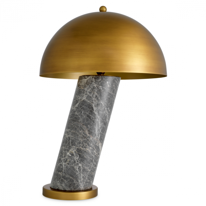   Lampă de masă Daniel din marmură gri cu finisaj din alamă antică 118829 EICHHOLTZ [4]