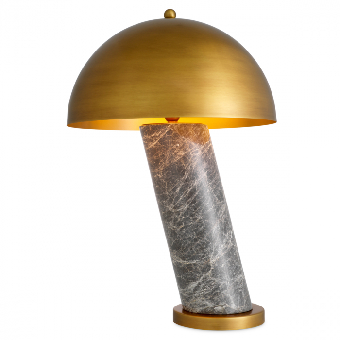   Lampă de masă Daniel din marmură gri cu finisaj din alamă antică 118829 EICHHOLTZ [3]