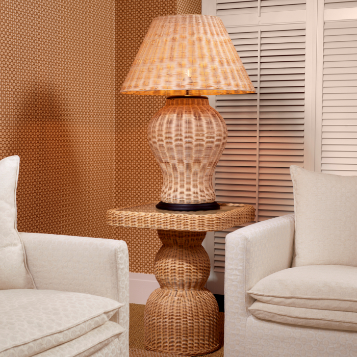   Lampă de masă Dupoint din ratan natural cu abajur inclus 118367 EICHHOLTZ [2]