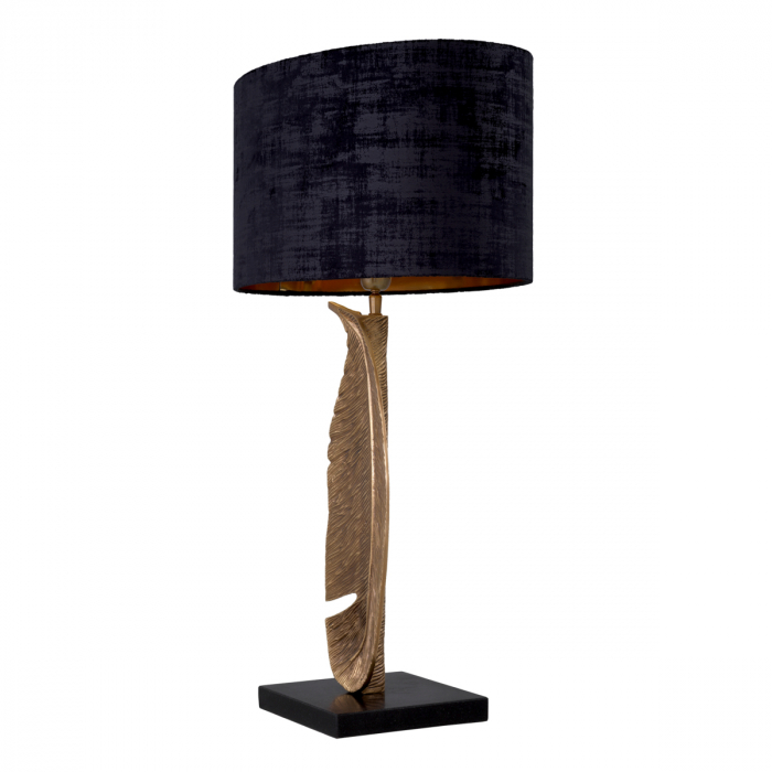   Lampă de masă Foglia finisaj din alamă vintage inclus abajur 117765 EICHHOLTZ [2]