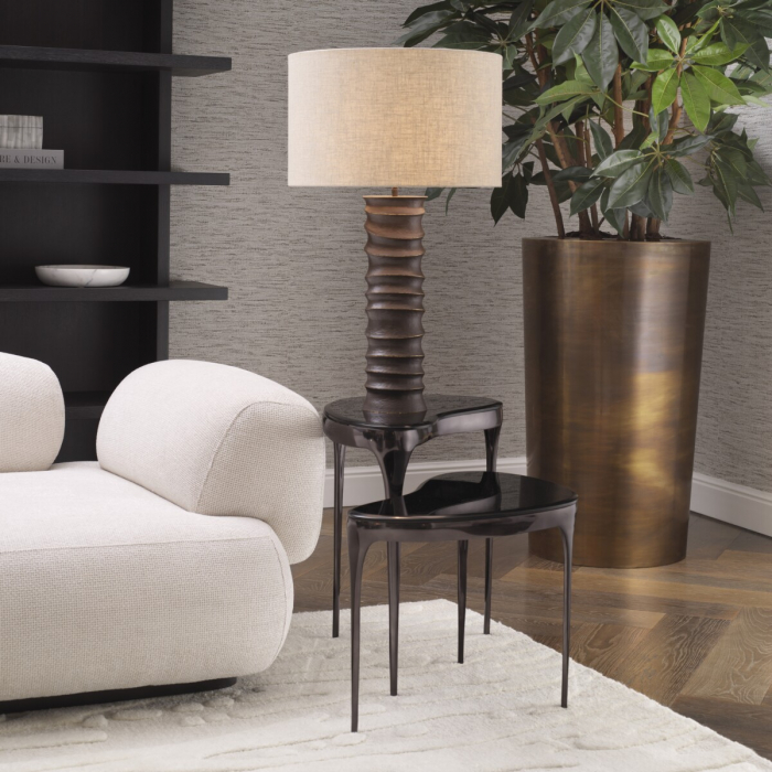   Lampă de masă Gilardon cu finisaj bronz accent inclus abajur 118095 EICHHOLTZ [2]