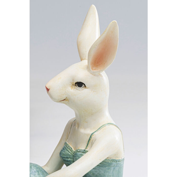 Lampă de Masă Girl Rabbit 14x12x21 cm, Rășină Poliesterică Lacuită - Kare Design [6]