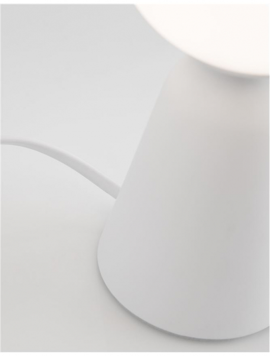 Lampa de masa gri/alba beton Chiro 20 cm, abajur sticla, 9577010 - Novaluce [14]