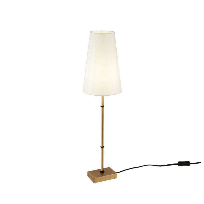 Veioza Zaragoza H001TL-01BS, cu intrerupator, 1xE14, alama+alba, IP20, Maytoni [3]