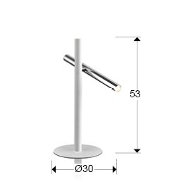 Lampa de masa LED premium negru-auriu/alb-auriu/argintiu Haris, din metal, 373579 - Schuller [8]