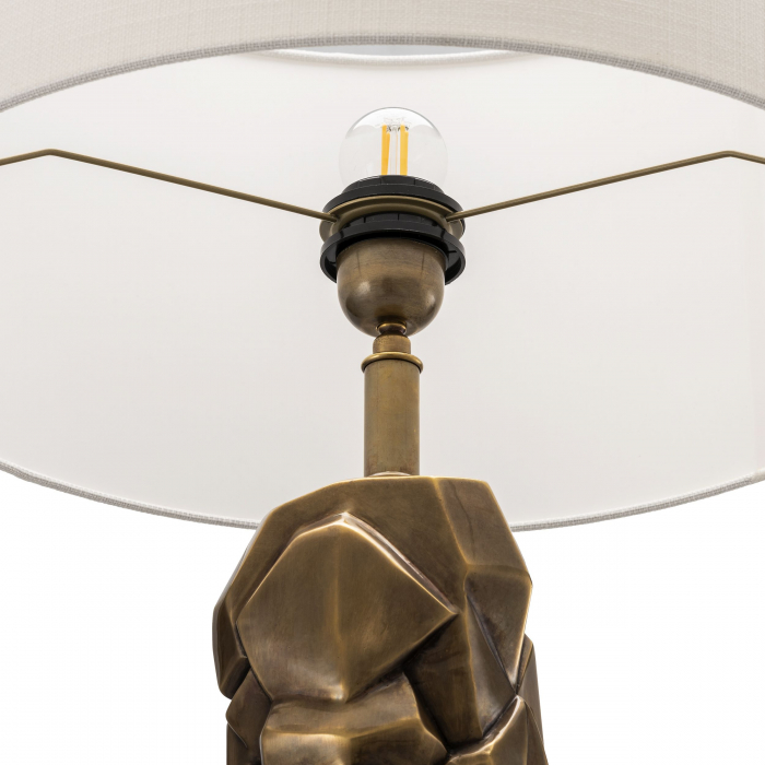   Lampă de masă The Rock finisaj din alamă vintage inclusiv abajur 115205 EICHHOLTZ [7]