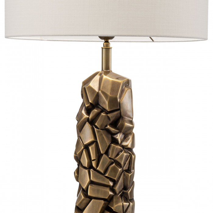   Lampă de masă The Rock finisaj din alamă vintage inclusiv abajur 115205 EICHHOLTZ [5]