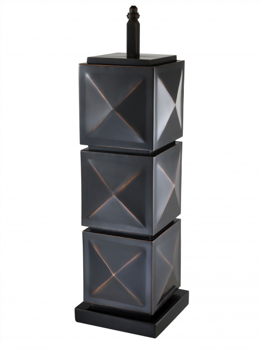 Lampa de masa lux Carlo alama vintage/negru bronz, abajur textil | Eichholtz - 111083 [4]
