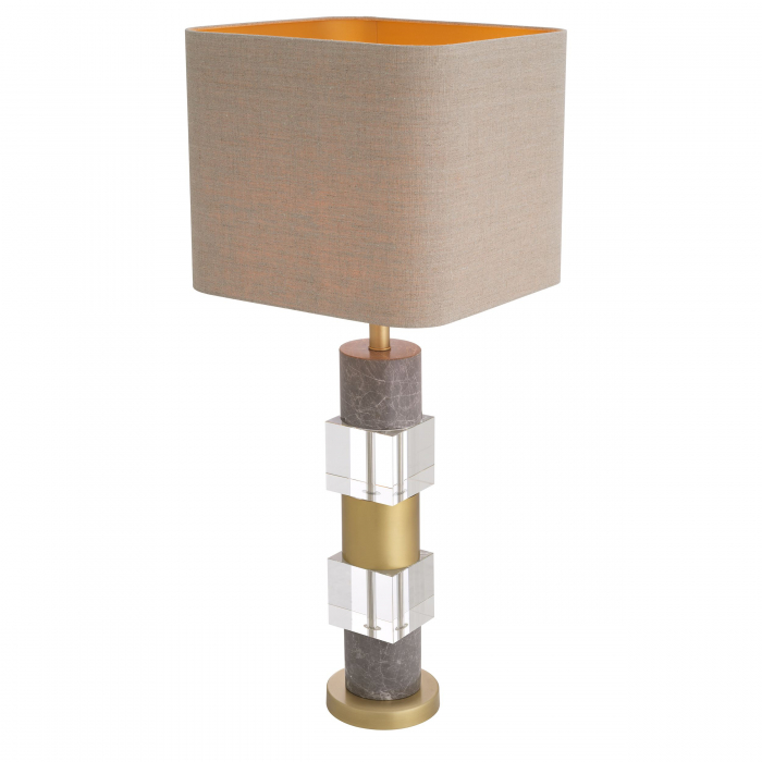   Lampă de masă Cullingham din marmură gri, inclusiv abajur 116452 EICHHOLTZ [5]